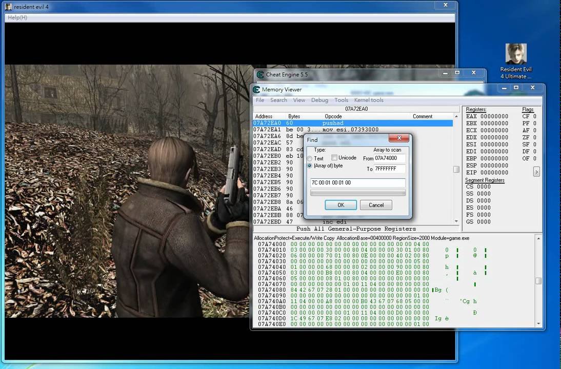 Resident Evil 4 PC - How to find the pointer for Ultimate Item Modifier