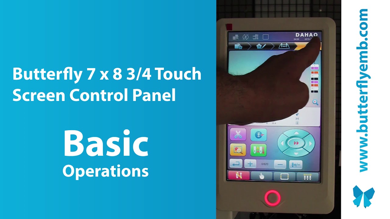 Butterfly 7 x 8 3/4 Touch Screen Control Panel - Basic Operations