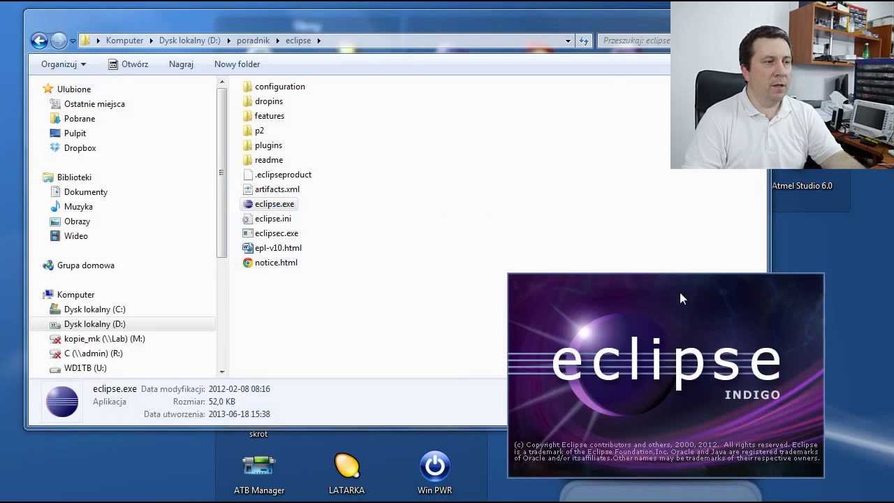 Eclipse WinAVR i Atmel Toolchain - instalacja