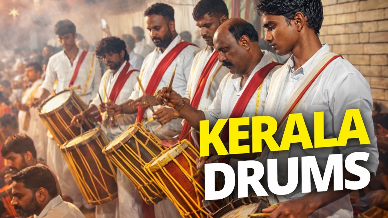 Kerala Chenda Melam Drums | Authentic Chenda Melam | Temple Drummers Live (South India) #keraladrums