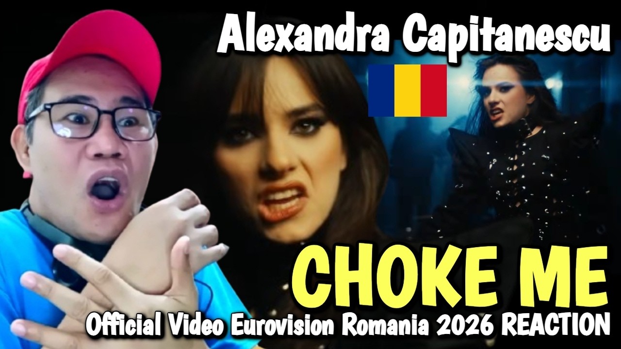 Alexandra Capitanescu - Choke Me (Official Video) Eurovision Romania 2026 REACTION
