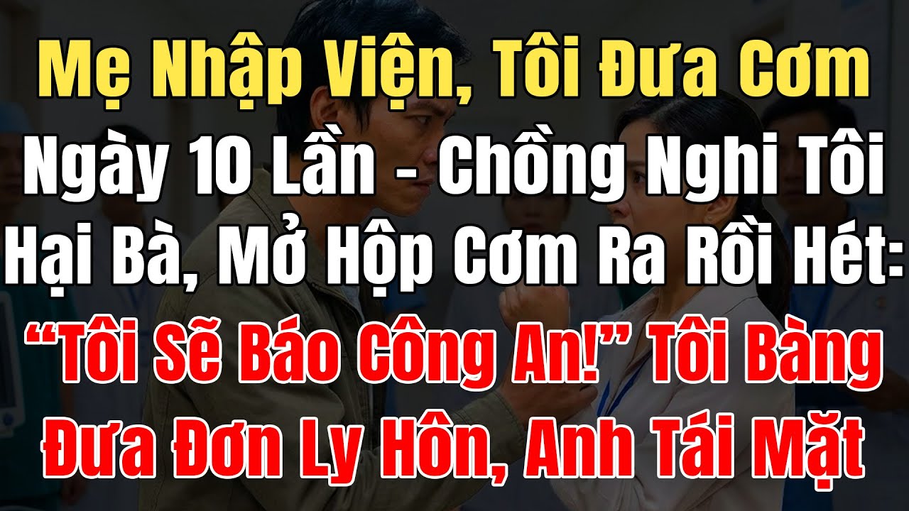 Mẹ Chồng Nhập Viện Tôi Đưa Cơm Ngày 10Lần, Anh Nghi Tôi Hại Bà, Mở Hộp Cơm Hét: 
