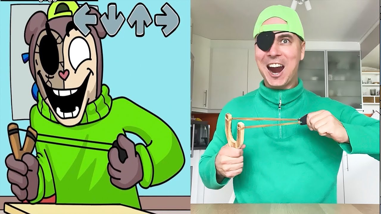 Friday Night Funkin All Green Characters  In Real Life