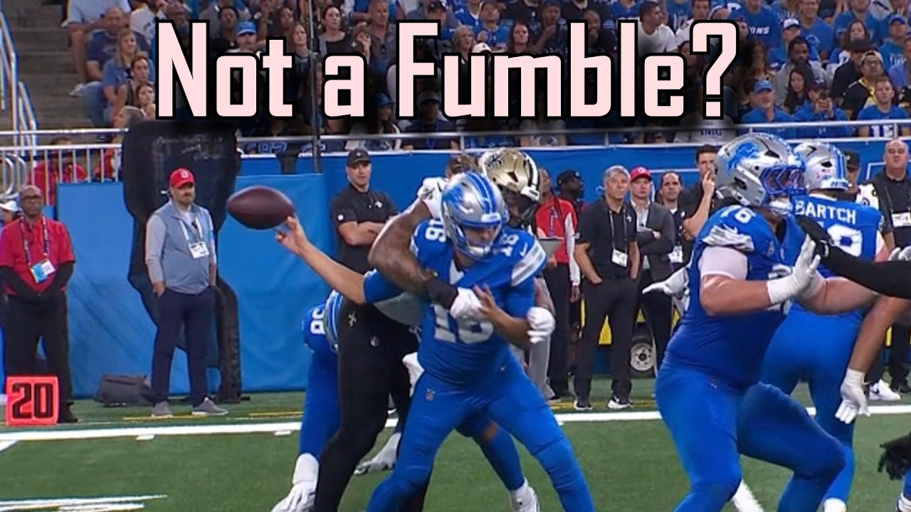 Почему этот момент с Джаредом Гоффом признали неполным пасом? | Detroit Lions против New Orleans ...