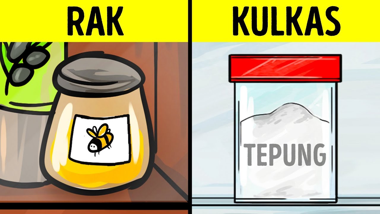 30 JENIS MAKANAN YANG SELAMA INI KAMU SALAH MENYIMPANNYA