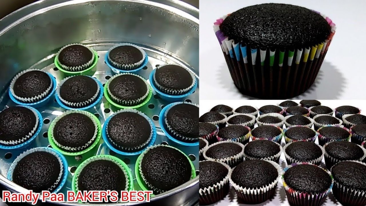 Steam Chocolate Moist Cupcake No Egg No Milk Without oven! easy recipe