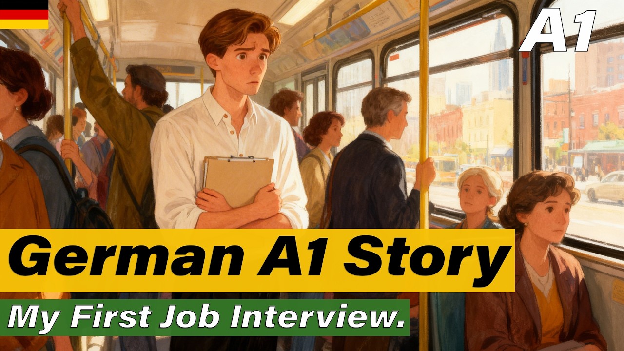 Learn German A1 | Easy German Story | My First Job Interview |