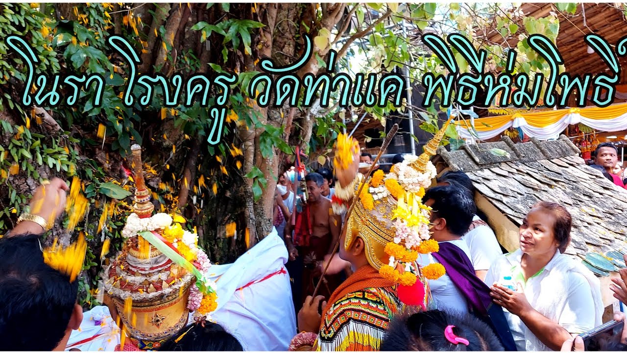 โนราโรงครู วัดท่าแค พัทลุง พิธีห่มโพธิ์