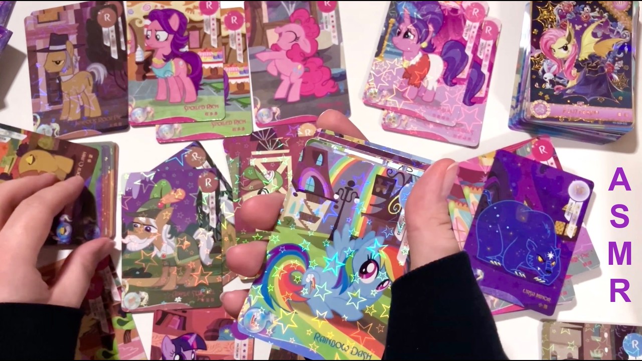 ASMR My Little Pony Kayou Moon Box 5: Organizing the Duplicate Cards (R/ SR)