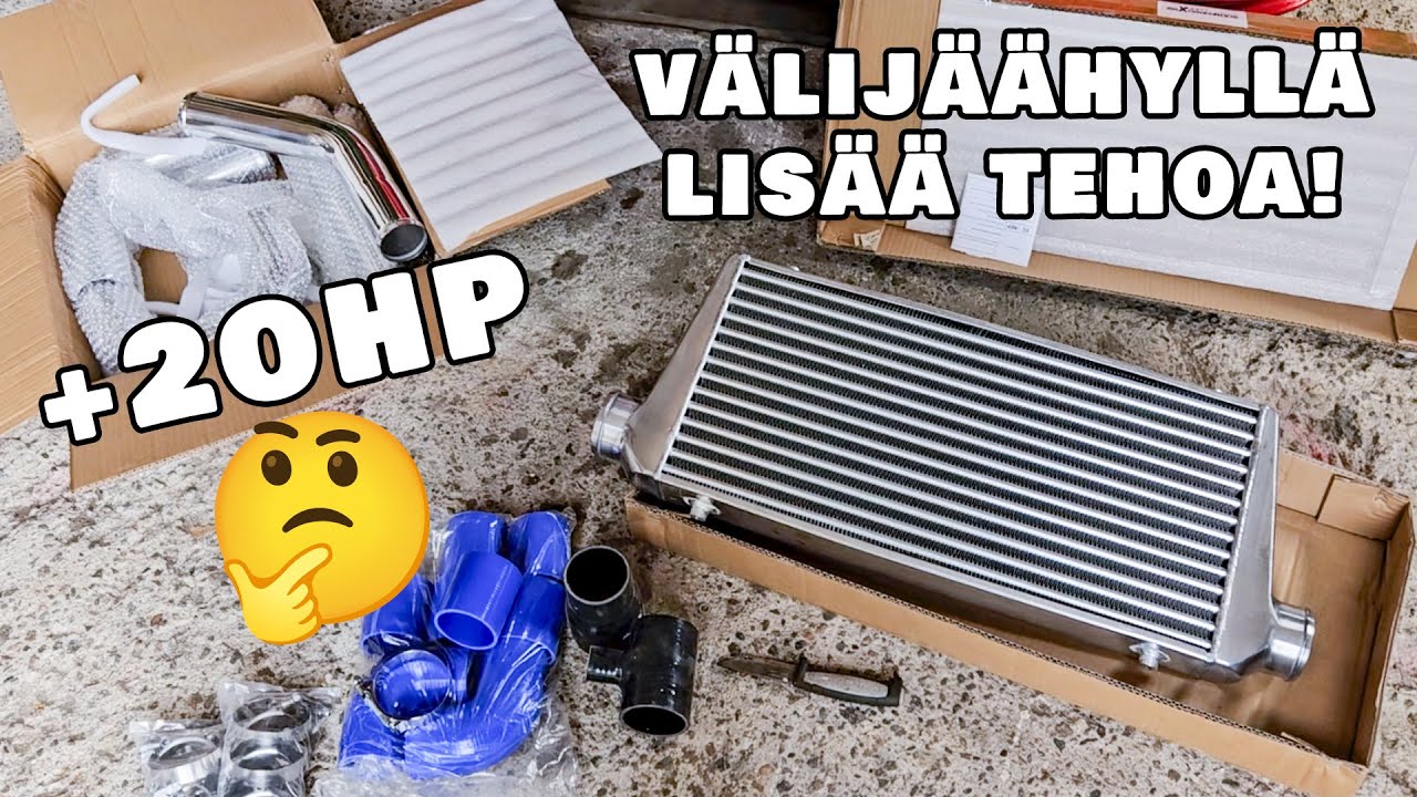 Välijäähyn vaihdolla ahtopaineet +0.3bar!
