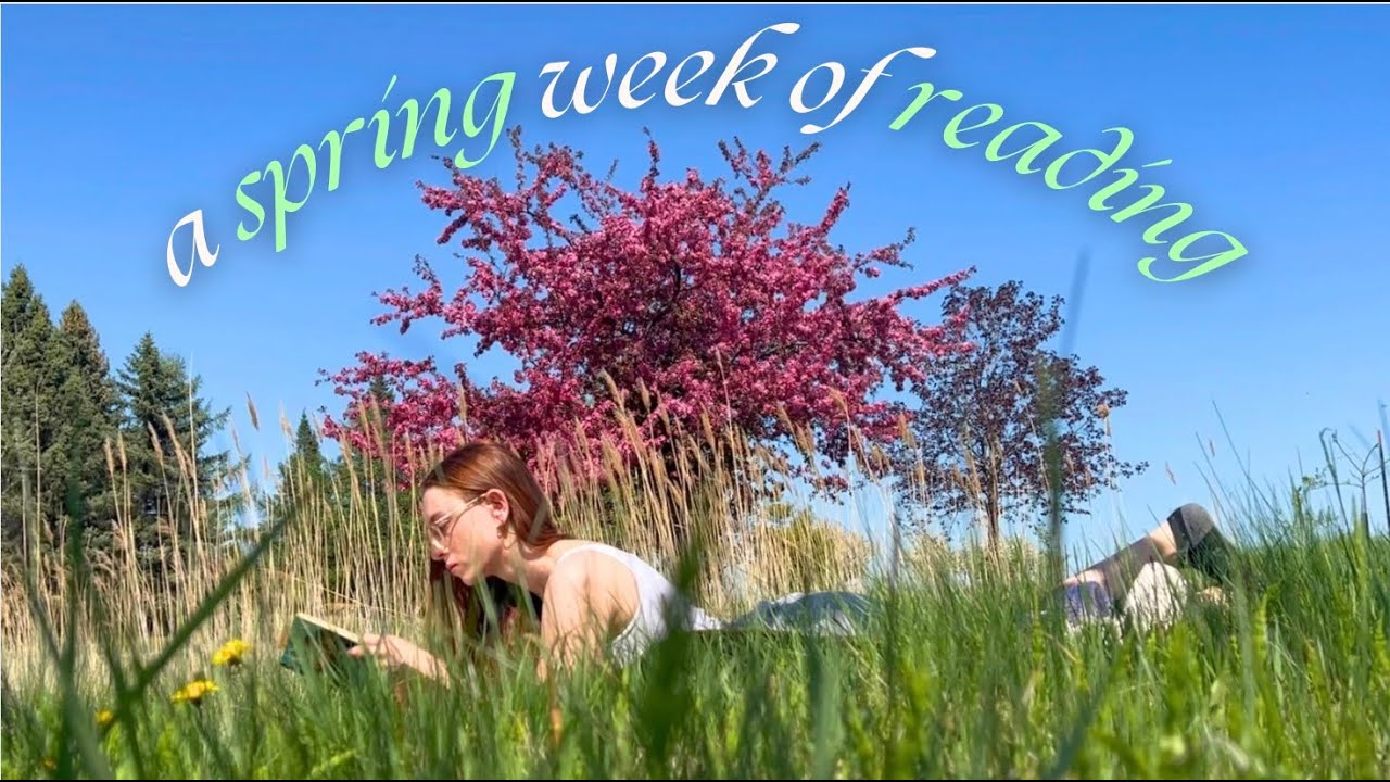 A moody spring reading vlog 🌸 | reading The Bell Jar