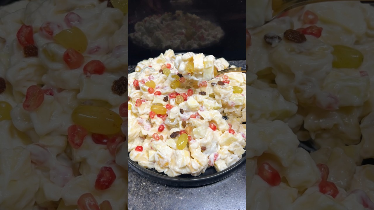 Simple Fruit Chaat Recipe #fruit #chaat #cream #yummyt #shorts#ytshorts
