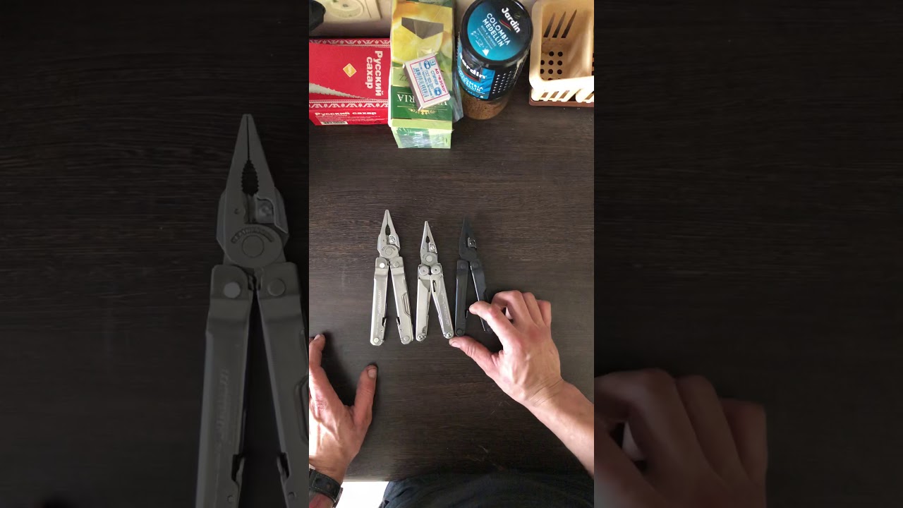 Сравнение мультитулов Leatherman Rebar, Super Tool 300, Wave+