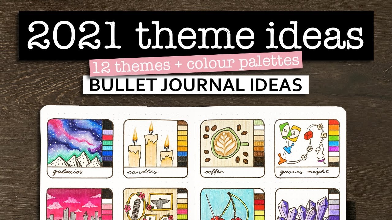 12 идей для оформления журнала Bullet Journal 💜 Идеи декора и цветовой палитры