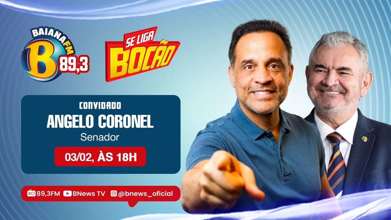 Senador Angelo Coronel no Se Liga Bocão desta terça-feira (03/02/2026)