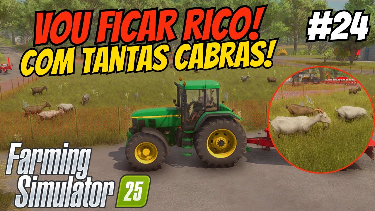QUANTO de LEITE que RENDEM 45 CABRAS NO FARMING SIMULATOR 25! Locuragens Rurais #24