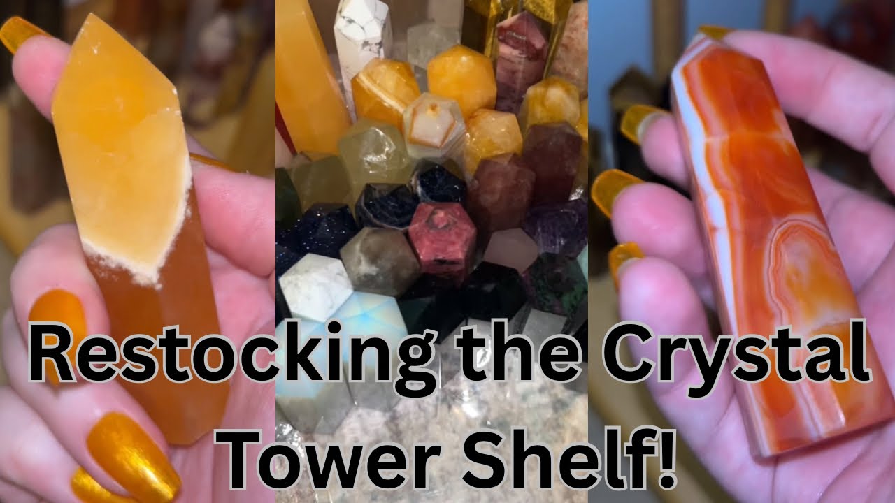 Restocking the Shop’s Crystal Tower Shelf!