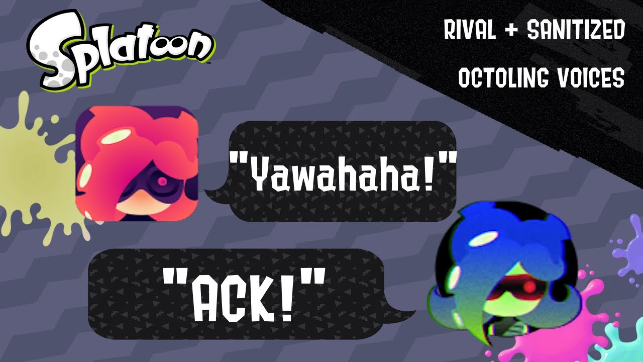 Rival + Sanitized Octoling Voice Clips - Splatoon Series