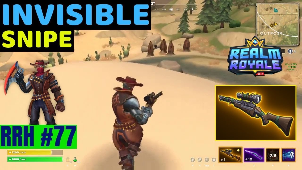 Invisible Snipe / Chicken Charge? - Realm Royale Highlights #77 (Best Moments)