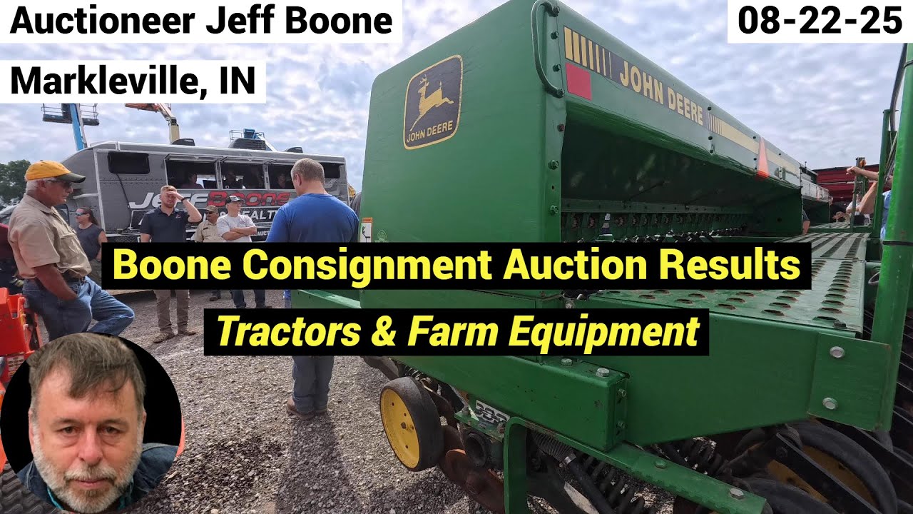 Auction Results Tractors JD | IH | Kubota | Ford | Allis | Case | DB - Farm Equipment 08-22-25
