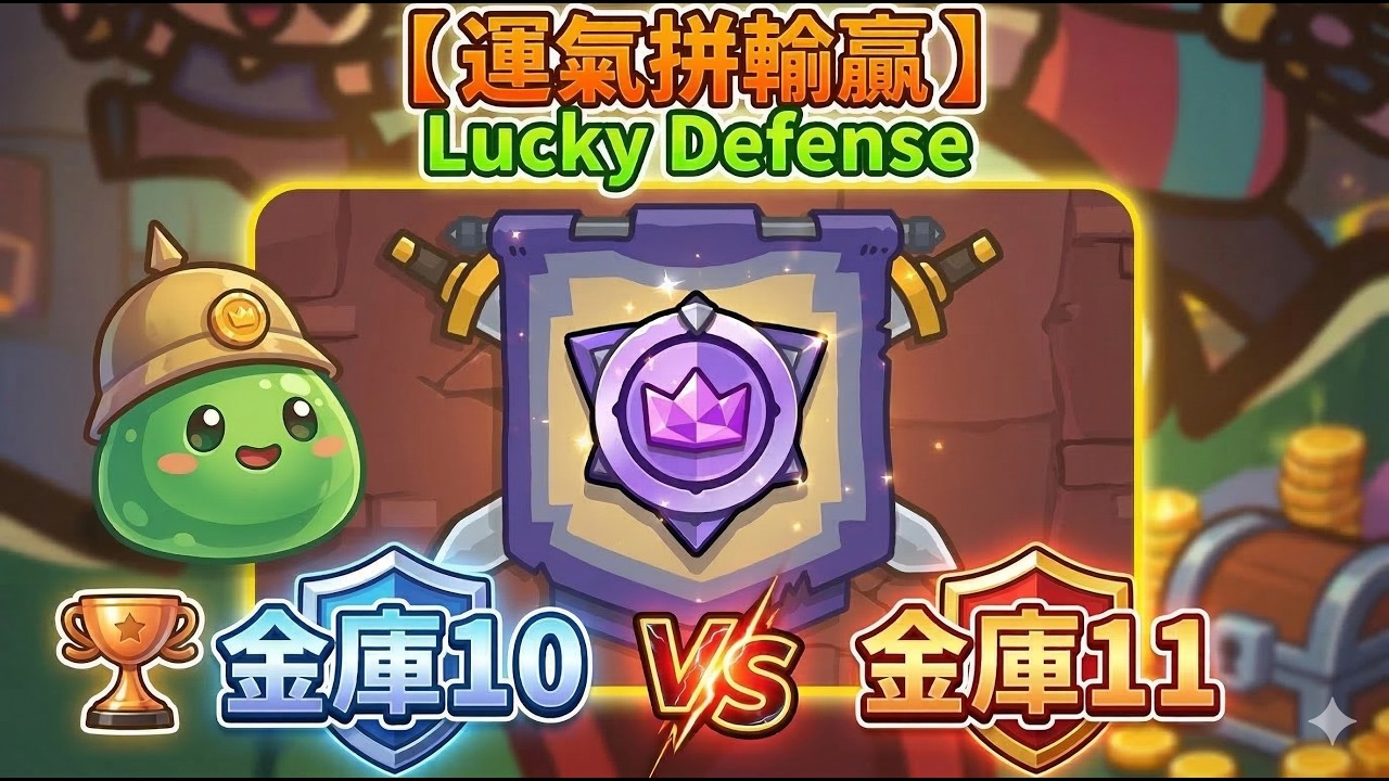 【運氣拚輸贏Lucky defense】對戰模式-金庫10 VS 金庫11