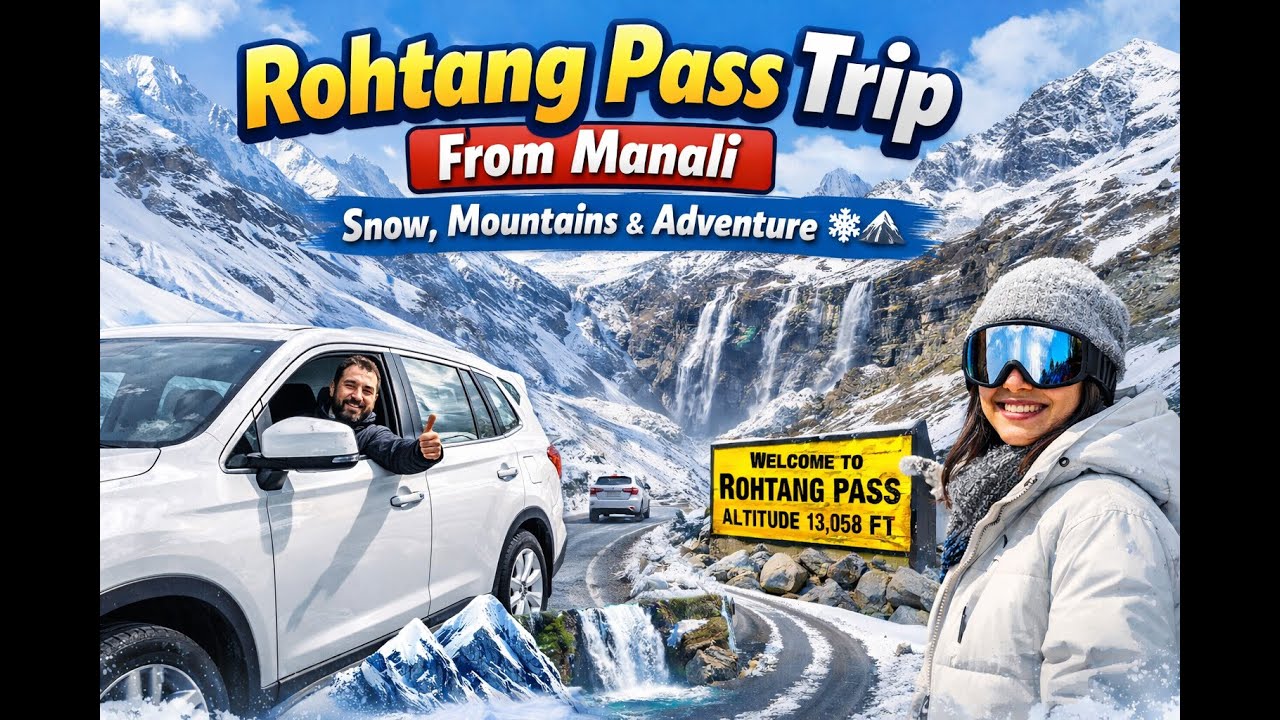 Rohtang Pass Trip from Manali | Snow, Mountains & Adventure ❄️🏔️