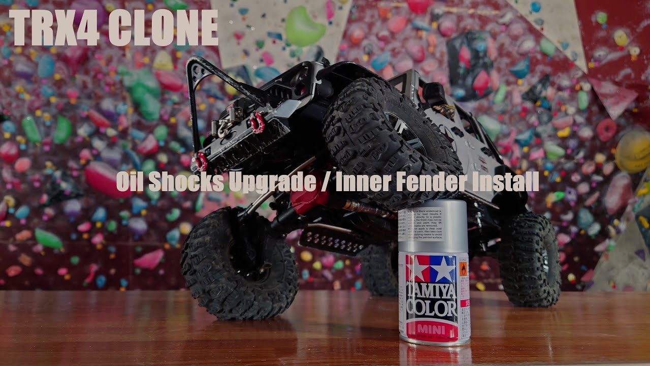 TRX4 Clone / Oil Shocks Upgrade / Inner Fender / Shock Absorber Mount Adjust Height Angle Stand