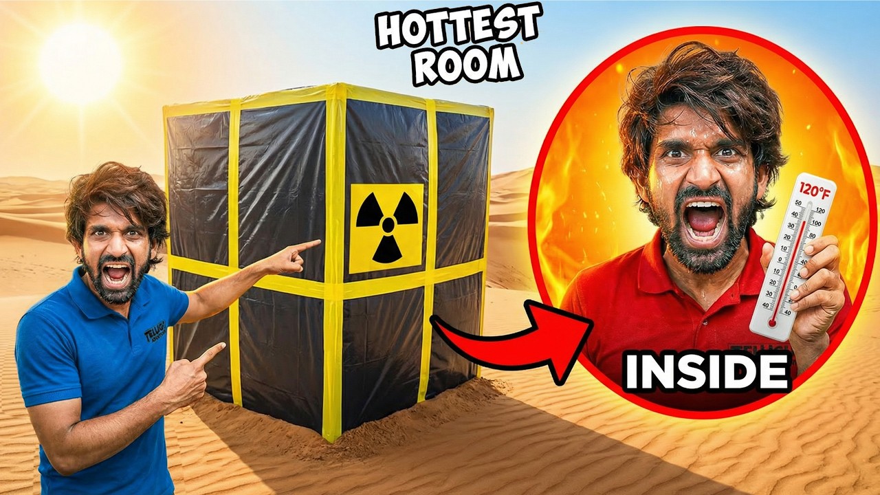 Living in World's Hottest Room - Revenge Challenge 🔥🔥 ఇంత వేడిగా ఉంది ఏంటి...😱😱 Telugu Adventures
