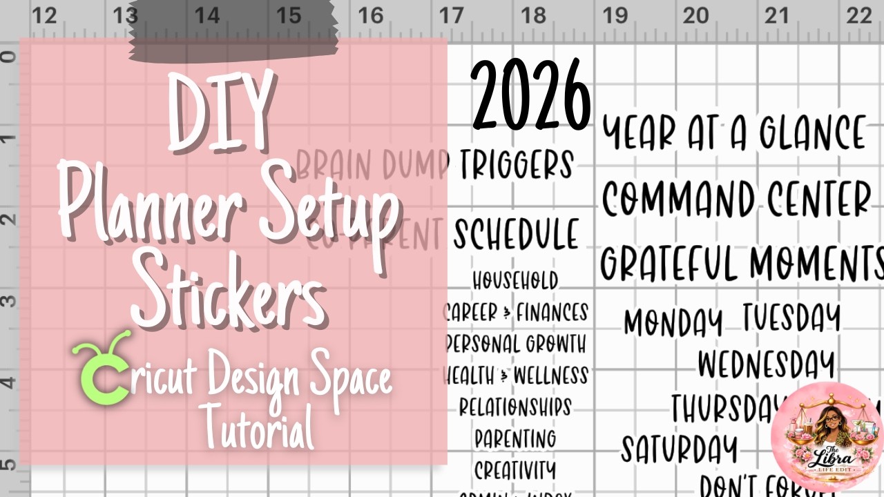 DIY Script Stickers | Cricut Tutorial | Planner Setup Stickers