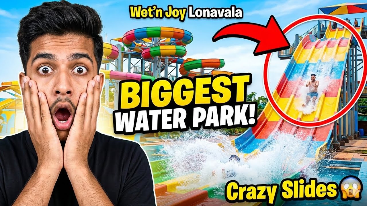 Maharashtra’s BIGGEST Water Park 😱 | Wet’n Joy Lonavala | Crazy Slides
