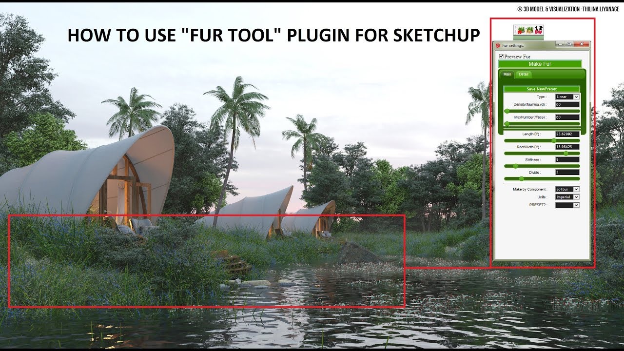 furtool plugin for sketchup