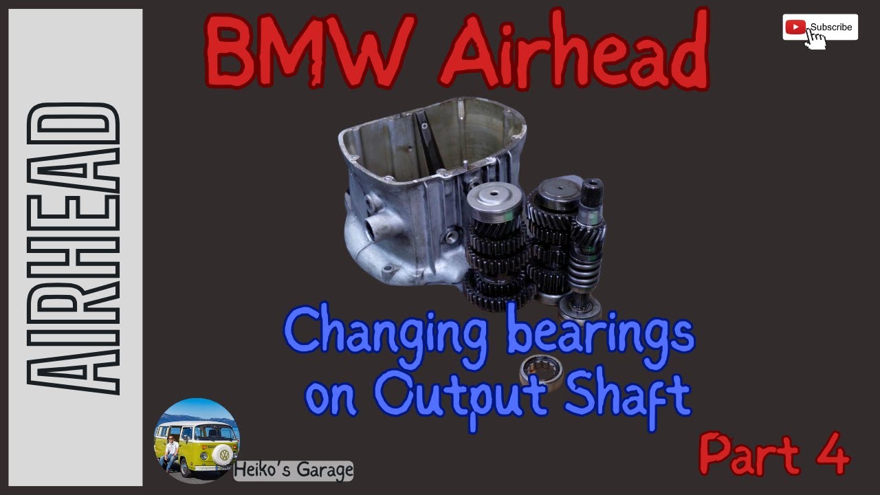 BMW Airhead Transmission - change bearings output shaft - Part 4