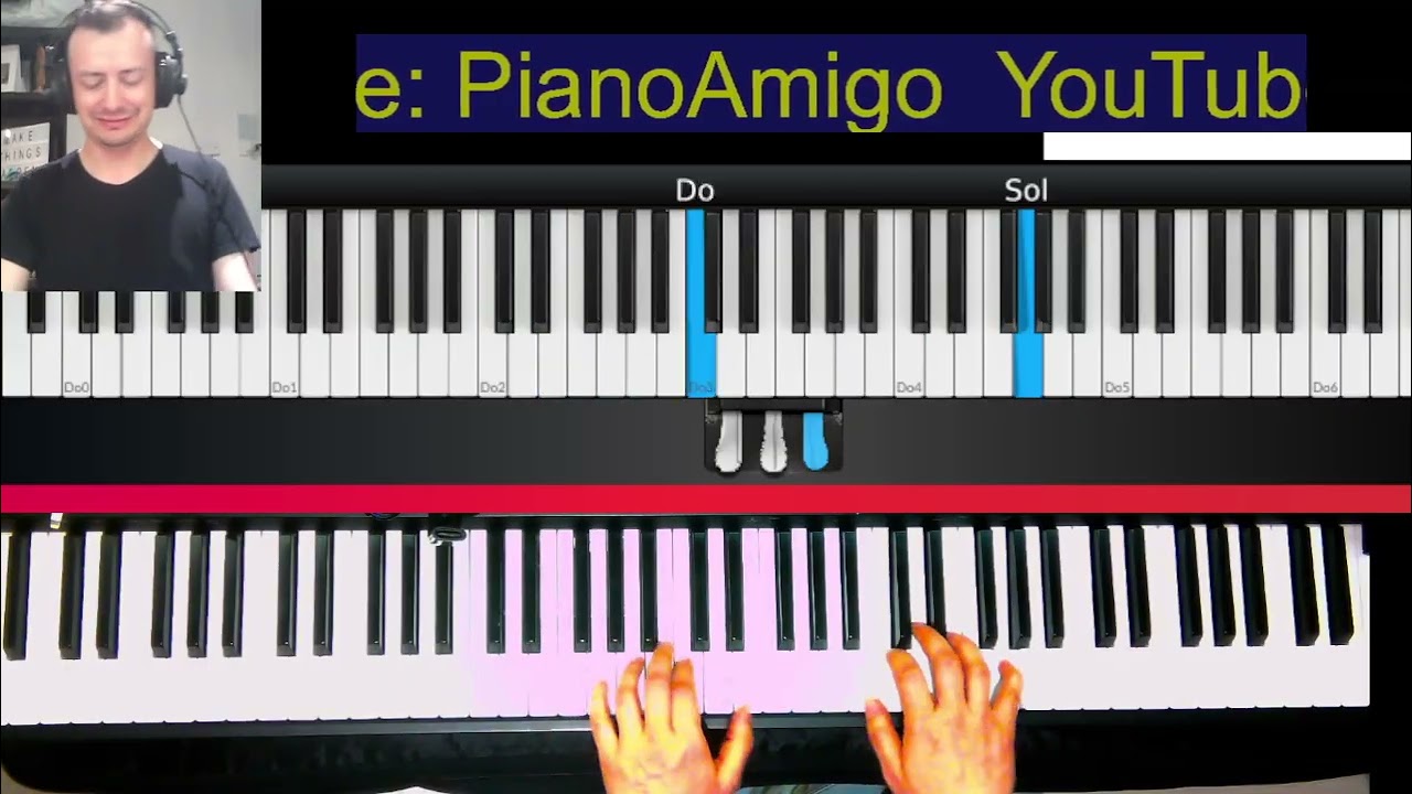 Sabor a mi piano jazz Luis Miguel Tutorial acompañamiento melodia voz karaoke cover acordes notas