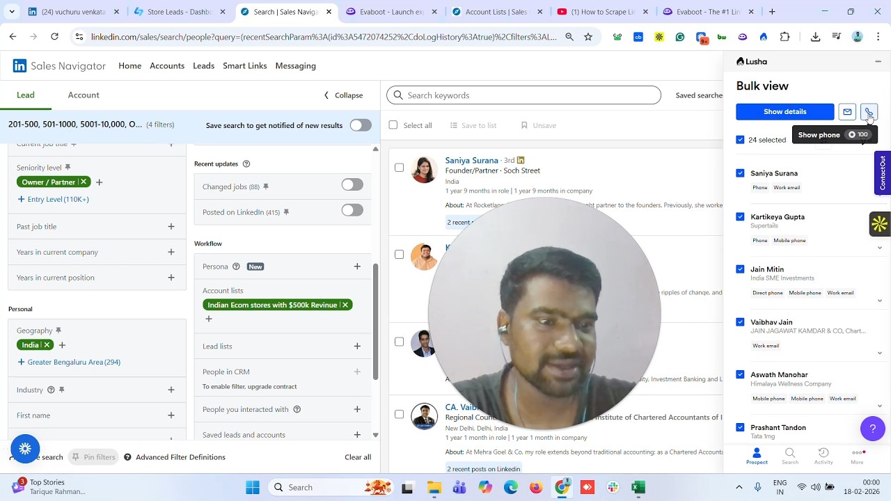 Scrape LinkedIn Leads Using StoreLeads Domains| Sales Navigator Scraping (2026)