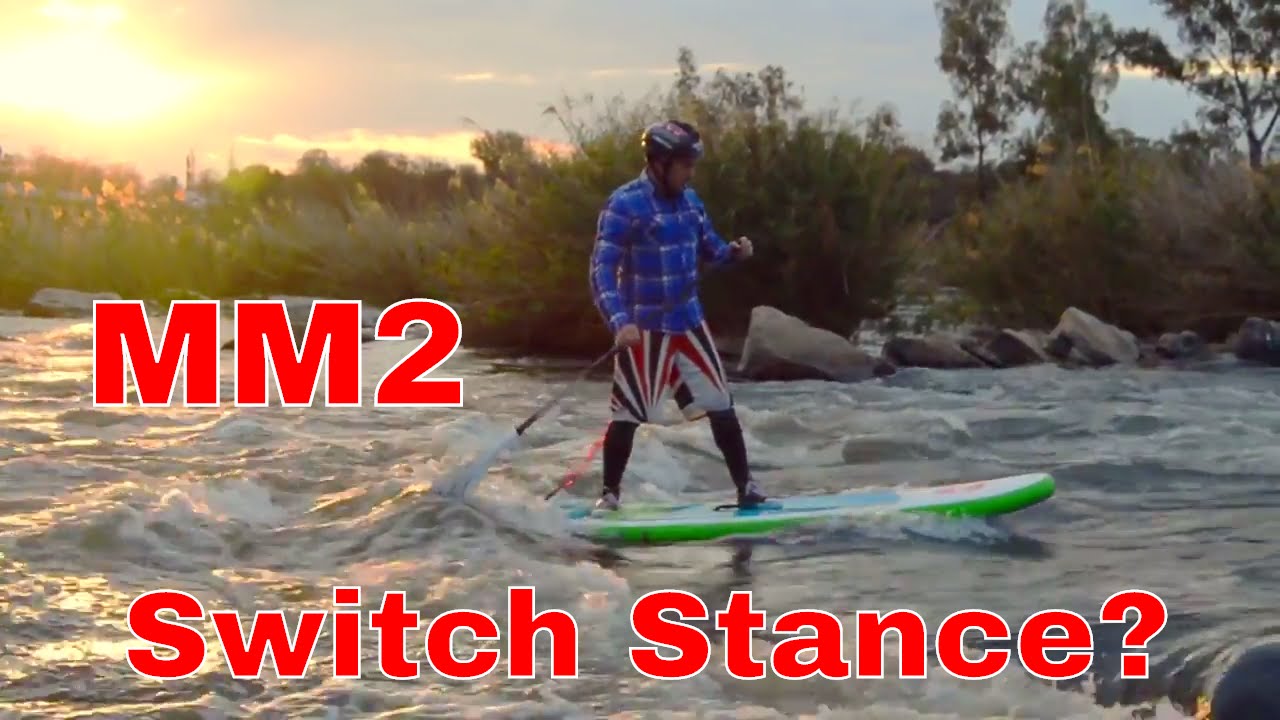 SUP River Surfing the Red Paddle Co Whip - Switch Stance Training