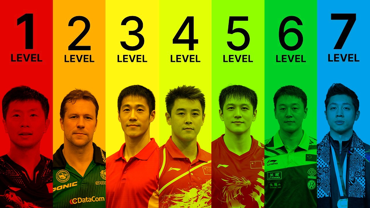 7 Levels of Table Tennis Players Explained