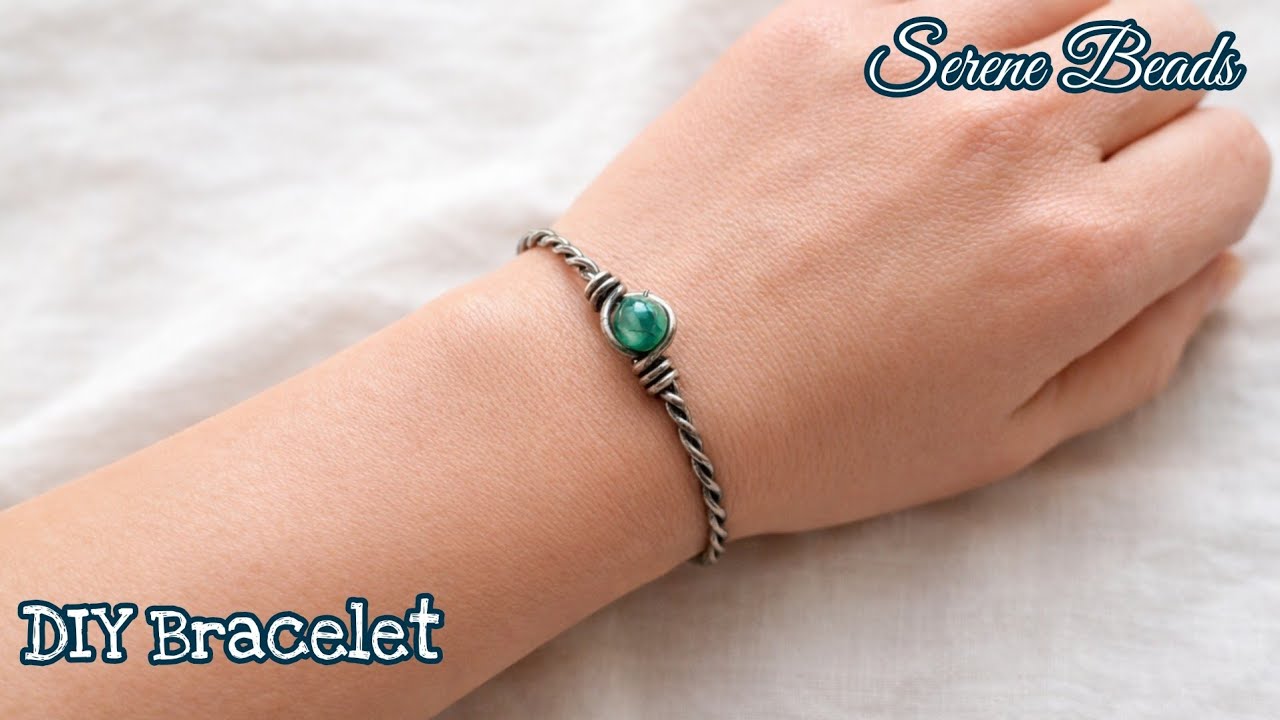 Simple wire bracelet | Twisted wire bracelet tutorial | Wire wrapped bracelet | 