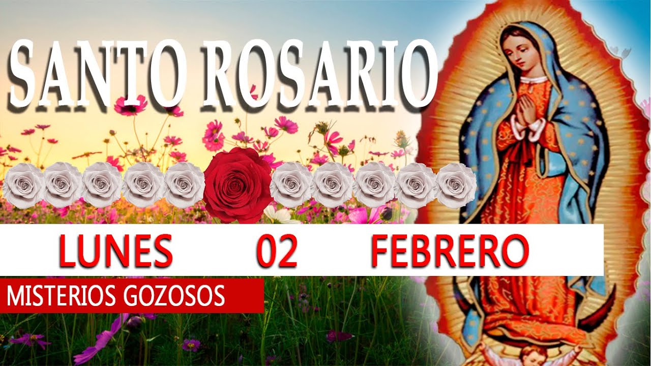 SANTO ROSARIO CORTO DE HOY - LUNES 02 DE FEBRERO 2026 - ROSARIO A LA VIRGEN DE GUADALUPE