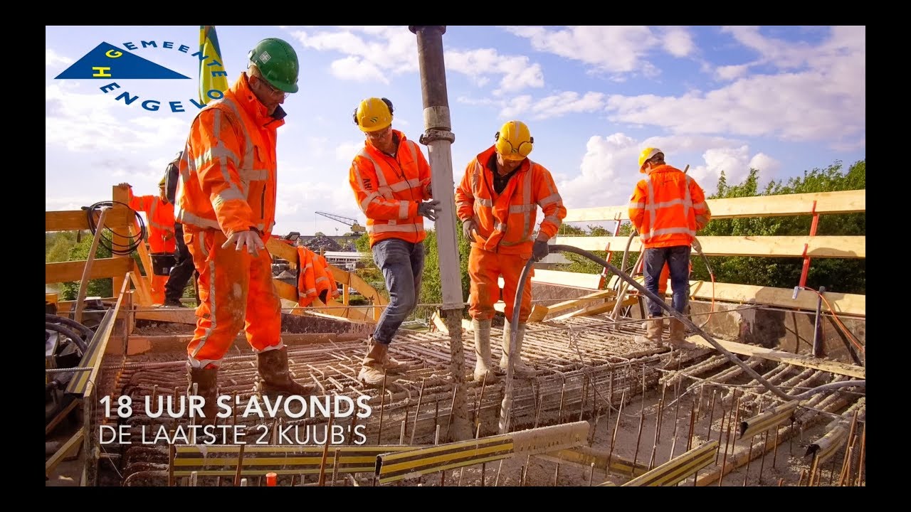 Hoogtepunt Boekelosebrug Beton Storten - N18 Drone Projects