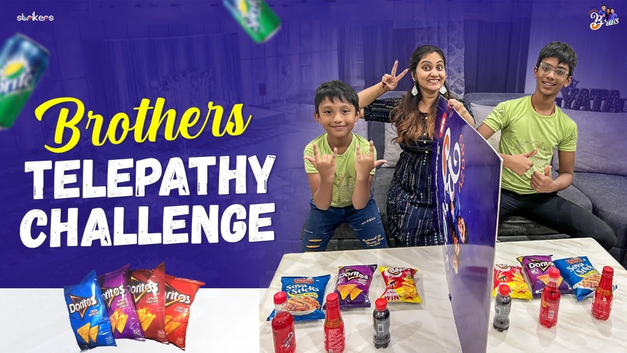 Brothers Telepathy Challenge || Crazy Bros || Strikers