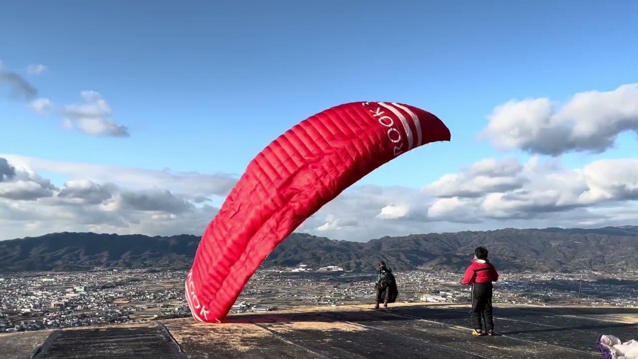 2026/1/31,2/1中日パラグライダー 紀ノ川遠征