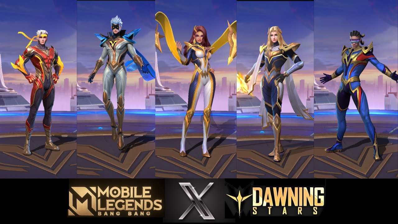 All Dawning Stars Skins in Mobile Legends | Complete Showcase | MLBB 2025