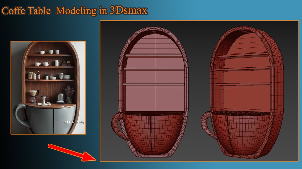 coffe table modeling in 3dsmax