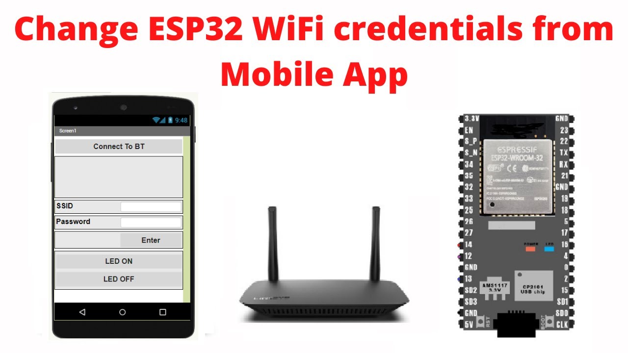 Change ESP32 Wi-Fi credentials from Mobile App.