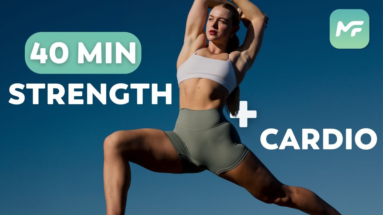 40 MINUTE FULL BODY STRENGTH AND CARDIO (MadFit App Hybrid at Home Phase 2)