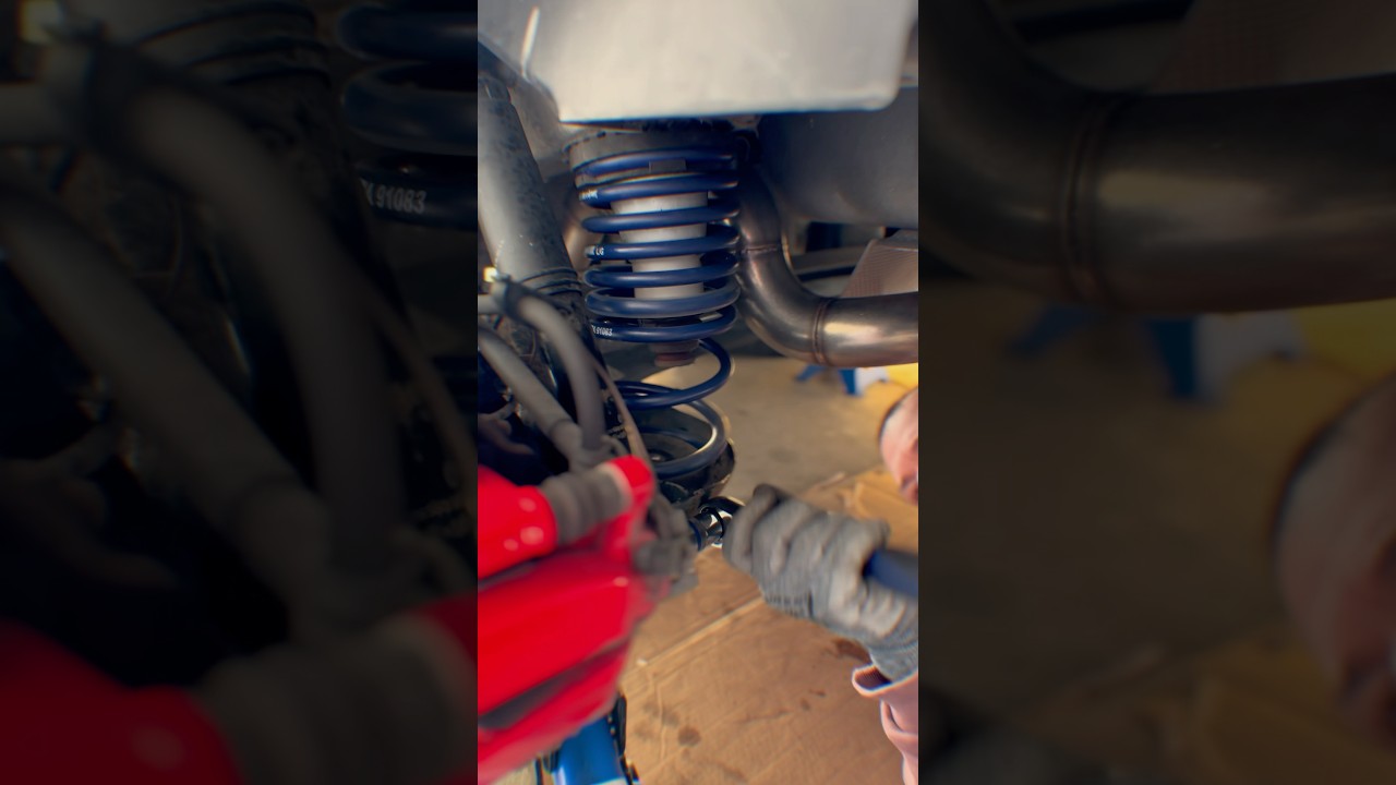 Altera&ccedil;&atilde;o das molas de origem para molas H&R no Abarth 500!