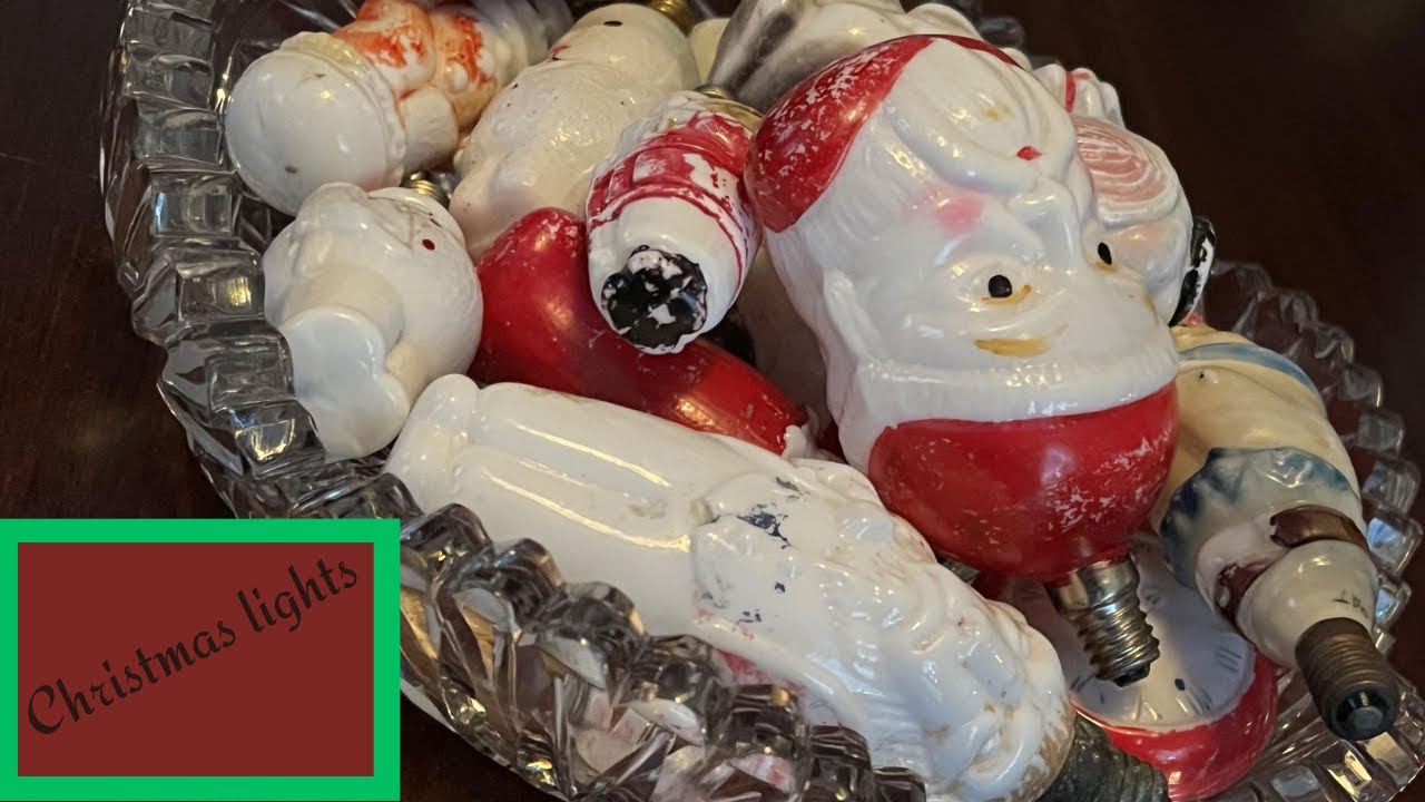 Vintage Christmas light bulb collection Pre 1950s