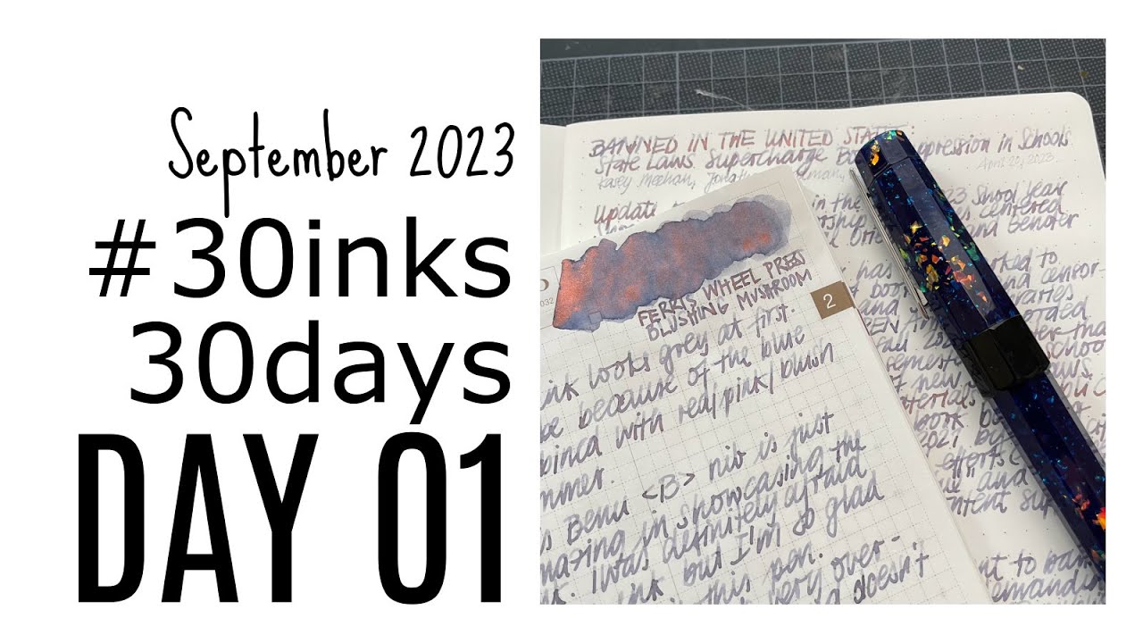 #30inks30days Ferris Wheel Press Blushing Mushroom - I love this ink!
