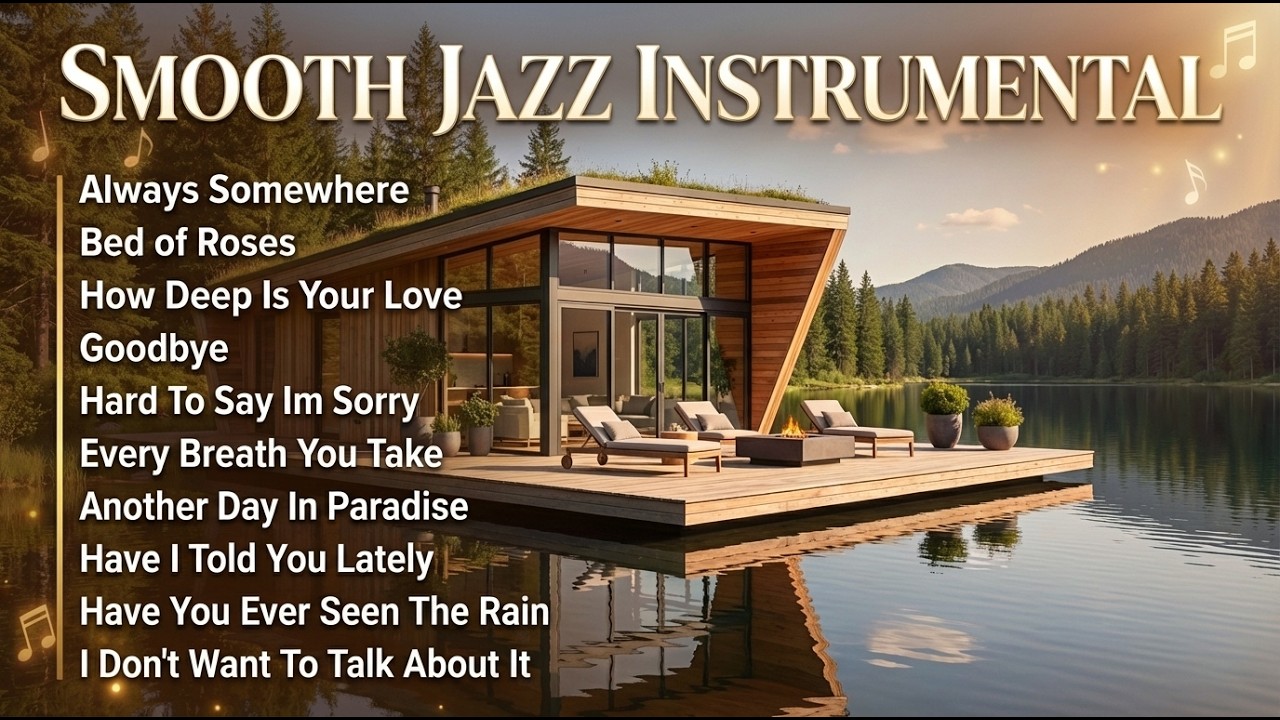 Always Somewhere, Bed of Roses, How Deep Is Your Love | Smooth Jazz Instrumental for Cozy Relaxation
