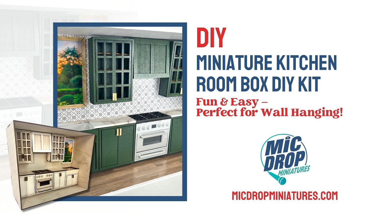 DIY Miniature Kitchen Room Box (1:12 Scale)